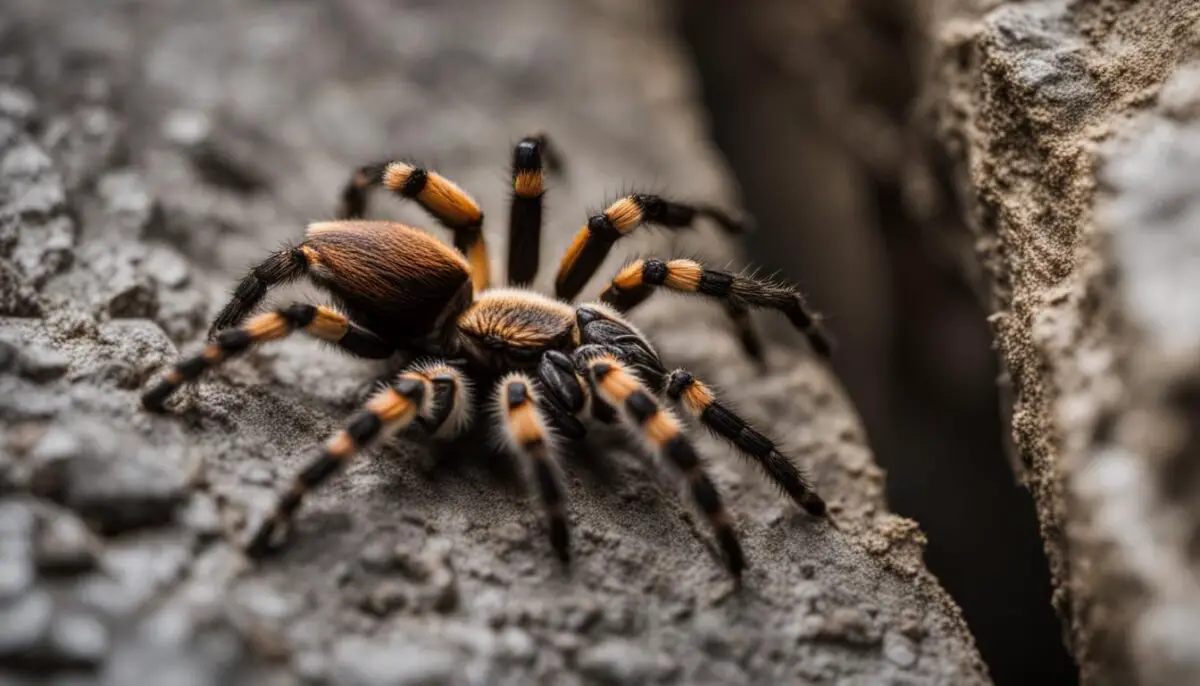 tarantula climbing behavior
