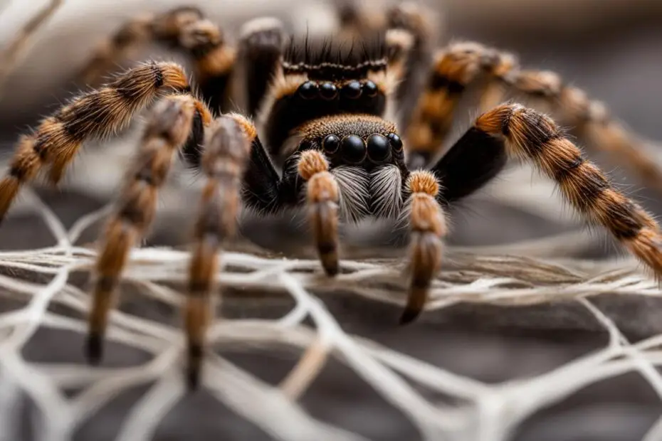 which tarantulas spin webs