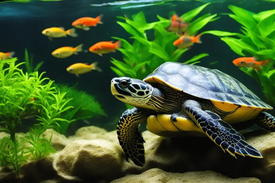 aquatic turtle tank setup