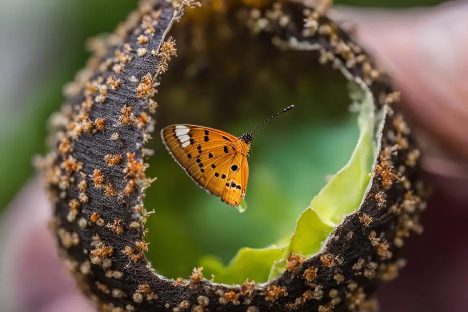 butterfly egg hatching
