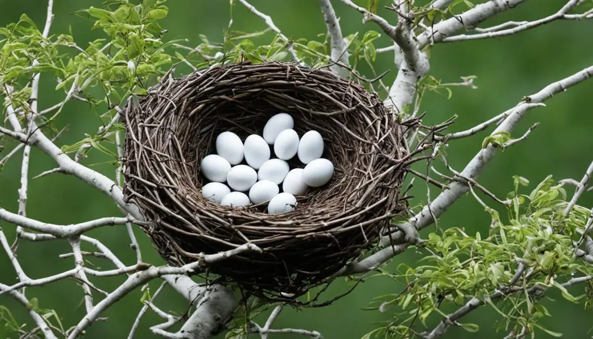 common birds with small white eggs