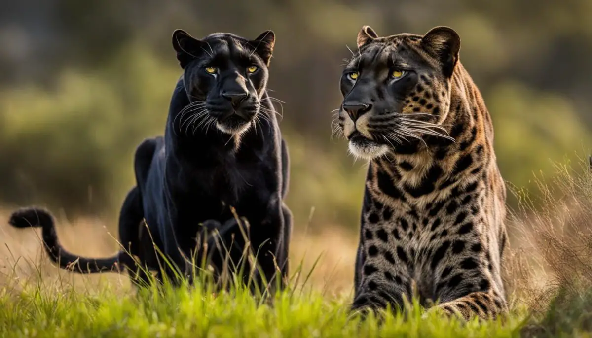 habitat of black panthers and black leopards