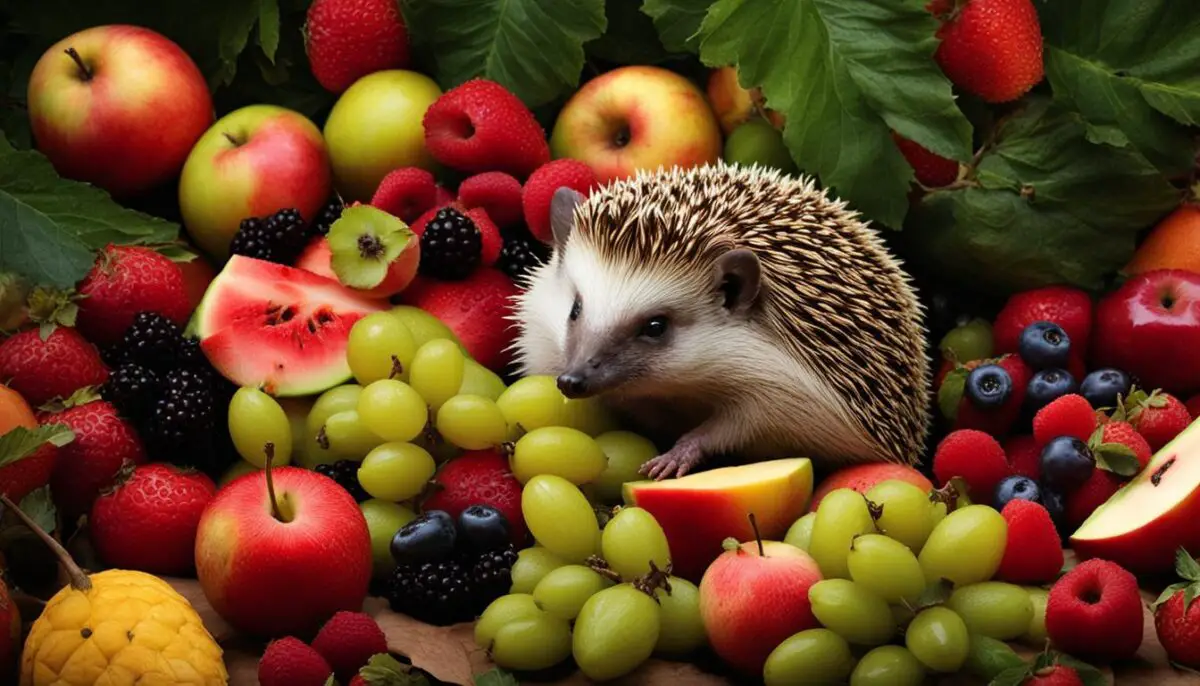 hedgehog diet and fruit