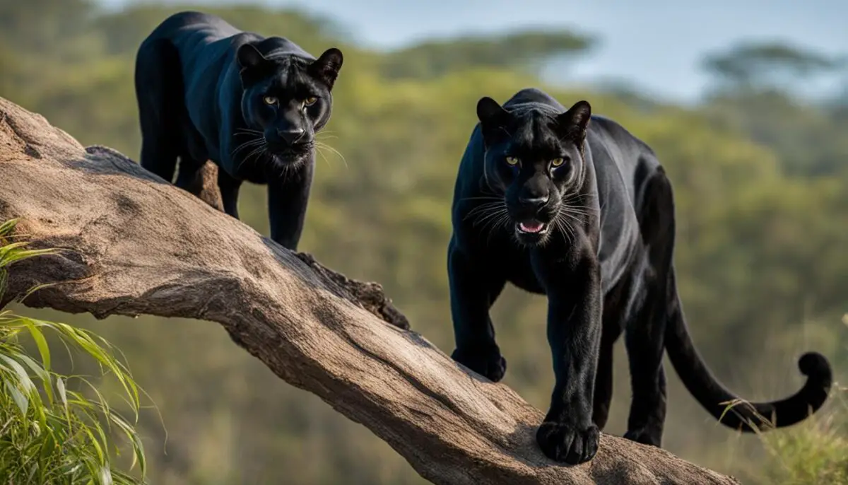 physical appearance of black panthers and black leopards