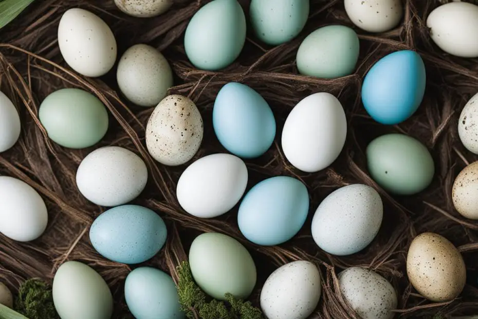 what bird lays white eggs