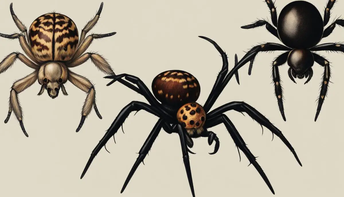 distinguishing false widow spiders