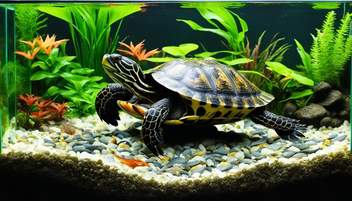 red eared slider tank setup for adults