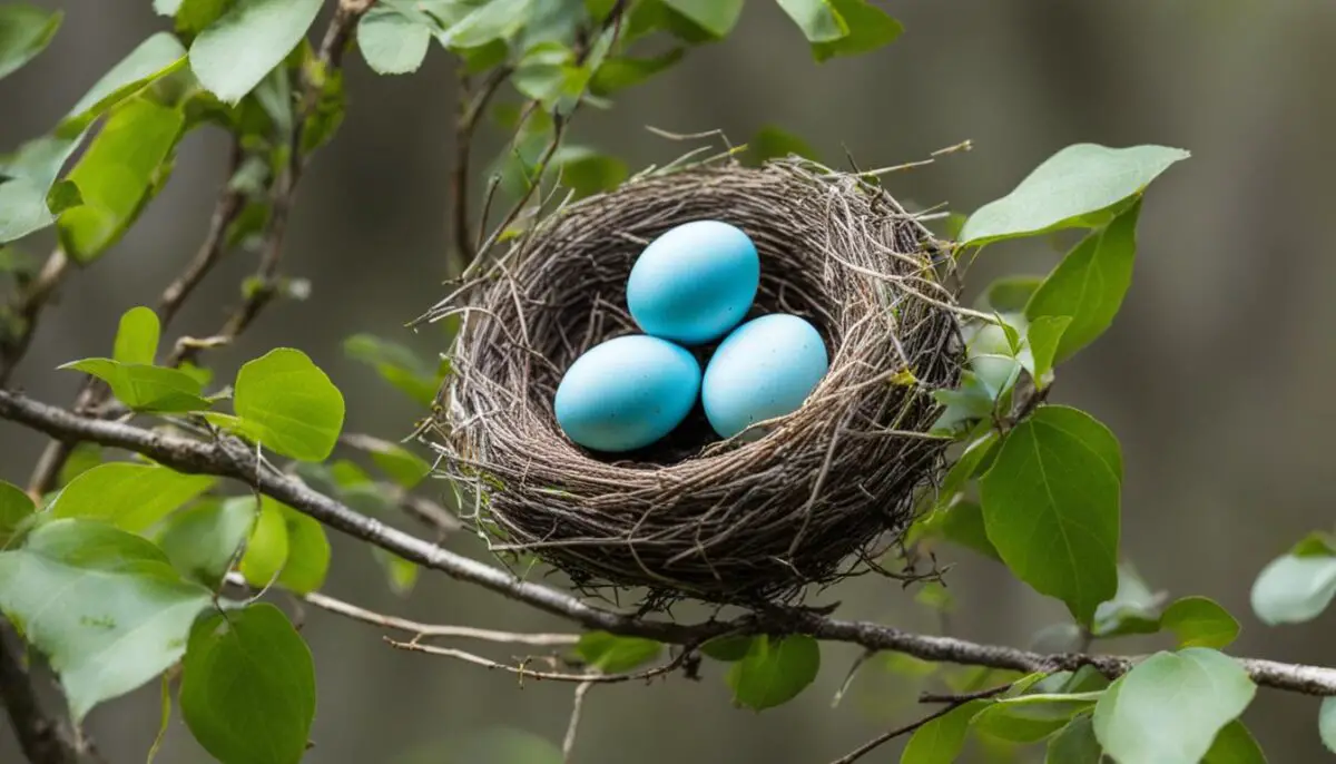 robin nest construction