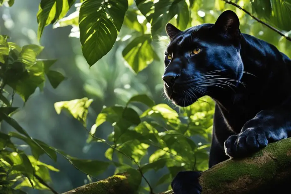 spotted black panther