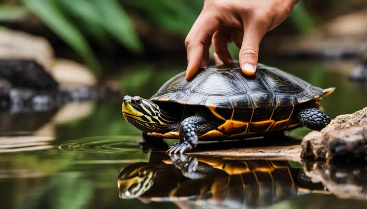 Avoiding aggression from painted turtles