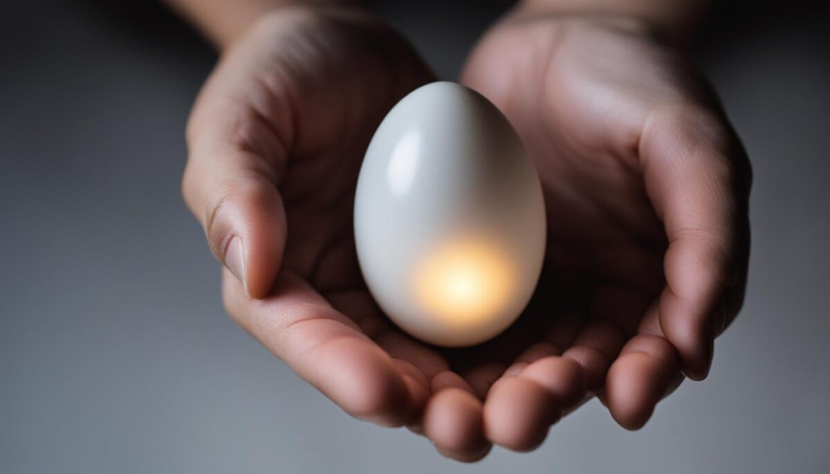 candling eggs