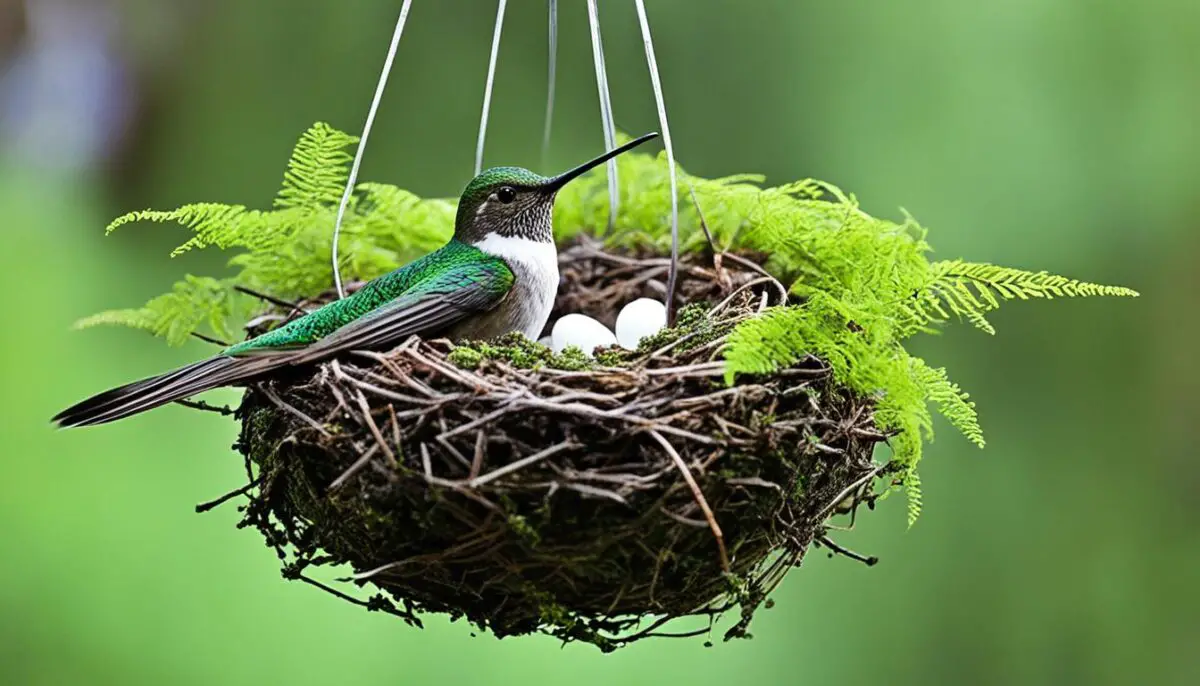 hummingbird nest materials